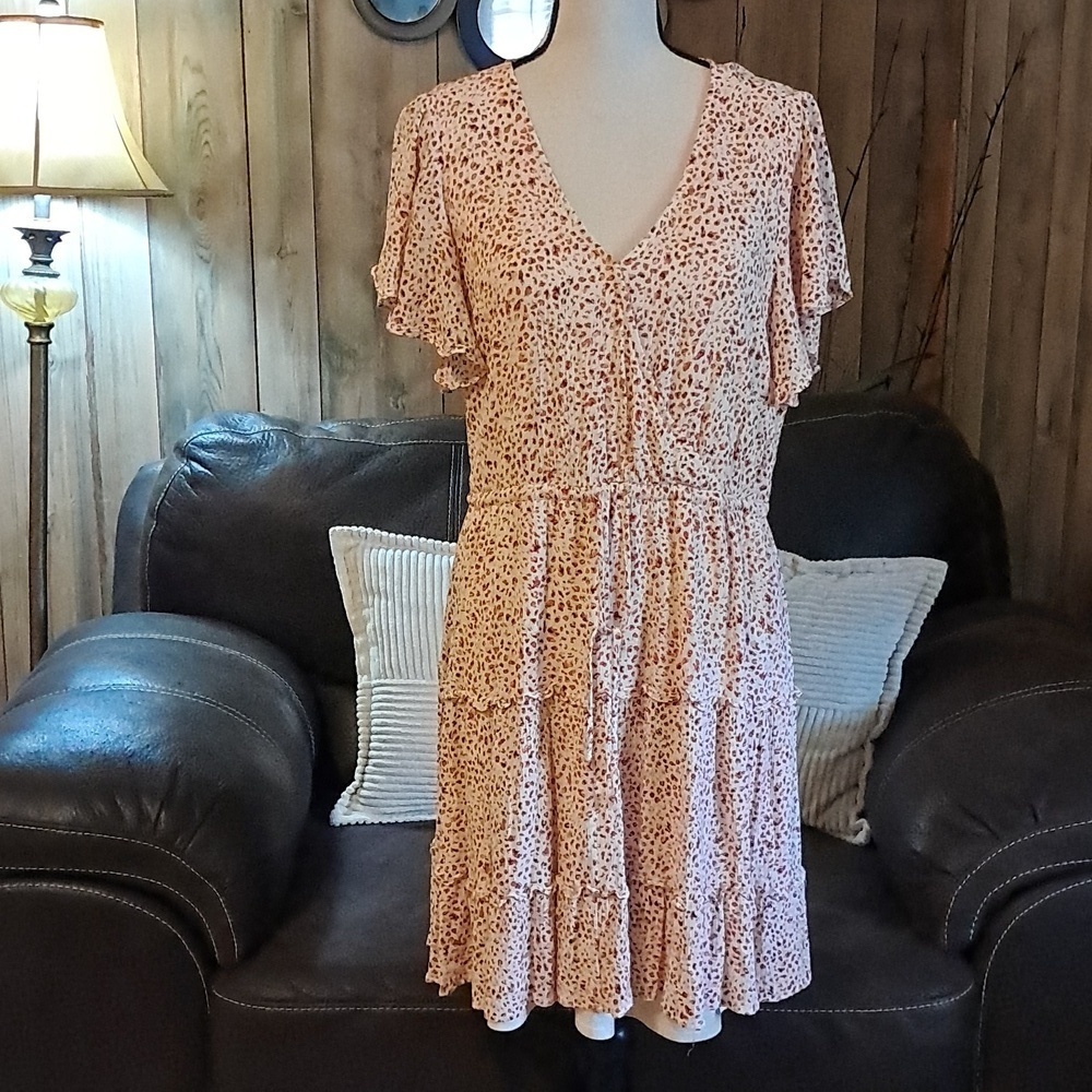 Jodifl Multi Print Babydoll Tiered Lined Dress  Garden Wedding Ditsy Floral